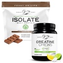 Isolat de la fête des muscles + boîte de la créatine: 1 Whey Protein Isolat (Chocolate, 5lb) + 1 boîte de la créatine (Lemon Lime, 360)