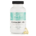O-Mega-Zen3 + Supplément Vegan Omega 3 de l'EPA - Huile de poisson Alternative - Omega-3 à base d'algues marines et acides gras de l'EPA - Carrageenan Free - 120 Softgels
