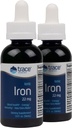 Trace Minerals Ionic Iron, 22mg - Supplément de soutien énergétique avec Magnésium et Fer - Aid Cerveau Santé et système immunitaire Fonction - Supplément liquide sans gluten - 1,9 fl oz (2 pack) (92 portions)