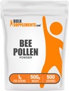 BulkSupplements.com Poudre de pollen d'abeille - Supplément super-alimentaire, Supplément de pollen d'abeille, pour le soutien immunitaire - Sans gluten, 1g par portion, 500g (1,1 lb) (paquet de 1)