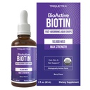 Triquetra Health Biotin Hair Support for Women – Bio 10000mcg USP Grade – Supplément liquide Premium pour une absorption élevée – Soutient cheveux, peau et ongles sains – Berry Flavor – 180 portions – 2 oz