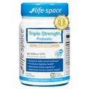 Life-Space Triple Strength Large Spectrum Probiotic, 96 milliards CFU et 15 souches diverses, formule avancée pour la santé digestive et immunitaire, probiotiques pour les femmes et les hommes - 30 gélules