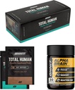 ONNIT Premium Alpha Cerveau Bundle - Supplément Cerveau Nootropique (30 comtes) pour Focus, Concentration et Mémoire + Total des paquets de vitamines de jour et de nuit pour les hommes et les femmes (30 jours)
