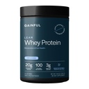 Gainful Lean Whey Protein Powder with 20g Protein per Serving, Unflavored, Supports Lean Muscle, Metabolism, and Satiety, with Green Tea Extract, Digestive Enzymes, Organic Fiber, 14 Servings