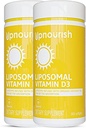 UpNourish 2 Pack - Liposomales Vitamin D 5000 IU 730 Softgel, Cholecalciferol Vitamin D3 mit natürlichem Kokosöl, VIT D3 Supplement