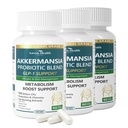 GLP-1 Supplement 100 Billion Akkermansia Probiotic & Prebiotic for Gut Health & Digestion, Metabolism & Energy Support with Vitamin B2 & D, Green Tea and Chromium - Non-GMO | 270 Capsules