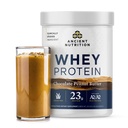 Ancient Nutrition Grass Fed Whey Protein, Chocolate Peanut Butter, 23g Protein, 18 Servings, Hydrolyzed Collagen Peptides, Organic Regenerative A2/A2 Milk Protein