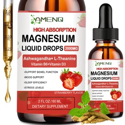 Cortisol Supplement Liquid Drops,Cortisol Reducer w.Magnesium Glycinate,Ksm-66 Ashwagandha,L-Theanine,Liquid Magnesium Cortisol Drink Mix for Cortisol & Hormone Balanced,Relax,Calm