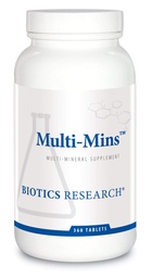 Biotics Research Multi-Mins - Bioavailable & Potent Multi Mineral Supplement, Balanced Mineral Chelates & Whole Food Trace Minerals with Magnesium, Chromium, Iodine - Easily Absorbed - 360 Tablets