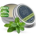 The Ilex Wood - Vegan All Natural Lip Balm - Lemon Balm and Peppermint - Cold Sore Treatment for Lips, Palm Oil Free, Cruelty Free, Plastic Free, Moisturising Lip Balm, Handcrafted - 10ml (0.34 fl oz)