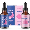 Citrate de magnésium JoySpring Liquide & Glycinate de magnésium et Mélatonine 1MG pour enfants