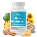 DR VITAMIN SOLUTIONS Bone Health Max - Supplément de calcium et de magnésium avancé avec vitamine D3, Bromelain et Iprimlavone - 60 comprimés pour os plus forts et soutien articulaire