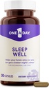 Supplément de sommeil d'un jour - Suppléments de sommeil pour adultes, Soutien du sommeil avec Passionflower et Melatonine, Soutien du sommeil avec bien dormir, 30 Capsules