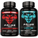 Prime Labs Premier test Test Testostérone Booster + L Arginine Capsules d'oxyde nitrique - 60 Comptez chacune