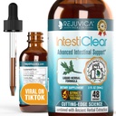 IntestiClear - Supplément de support intestinal avancé - Livraison liquide pour une meilleure absorption - Wormwood, Cloves, Black Walnut, Ail & More!