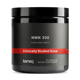 Toniiq Stabilized NMN Capsules - 300mg - 98% Highly Purified - for NAD+ - 60 Capsules NMN Nicotinamide Mononucleotide Booster Supplement