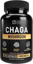 Velas Chaga Mushroom Supplement Mushroom Capsule | 1500 mg pro Servieren | 120 Kapseln (Chaga Mushroom (120 Count))