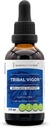Tribal Vigor Alcool-Free, Glycérite Eleuthero Ginseng Sibérien, Catuaba, Barrenwort - Horny Goat Weed, Muira Puama, Saw Palmetto, Tribulus. Teinture, Herbal Extract Wellness Support (2 FL OZ)