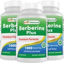 Best Naturals Berberine Plus 1000 mg/Serving 120 Kapseln (120 Count (Pack von 3))