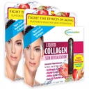 Applied Nutrition Liquid Collagen Skin Revitalization - 10 Liquid Tubes, Pack of 2 - Collagen, Biotin & Silica - Tropical Strawberry & Kiwi Flavor - 20 Servings