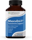 LifeSeasons Masculini-T - Testosterone Support Supplement - Enhances Mental & Physical Aspects of Sexual and Athletic Performance - Supports Normal Erectile Function - Improve Libido - 180 Capsules