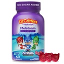 L'il Criters PJ Masques Melatonin Suppléments Gummy, 60 Gummies