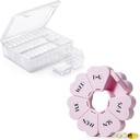 Petit rangement de perles en plastique pour la fabrication de bijoux et la pilule Organisateur mignon