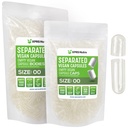 XPRS Nutra Vegan Größe 00 Getrennte Kapseln - 1000 Count Premium Leere Kapseln Getrennt in Taschen - Klar Leere 00 Pillen für DIY Ergänzung Füllung
