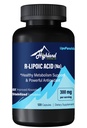 R Acide lipoïque (Na) 300mg par portion, 120 capsules, jusqu'à 5X Absorption améliorée, excellent supplément nutritionnel pour le métabolisme sain et antioxydants-1 bouteille