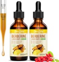 (2 Pack) Supplément berbère, 1 500 mg de gouttes de liquide berbère biologique avec cannelle Ceylan, Melon amère - soutient l'immunité et le métabolisme, végétalien, ananas Flavor-2 FL Oz
