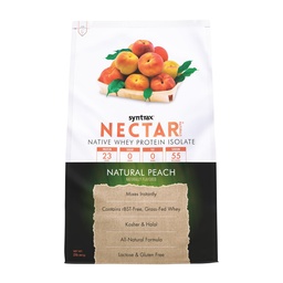 Syntrax Nectar Naturals, All Natural Whey Protein Isolate, Smooth & Juicy, Natural Peach, 2 lbs.