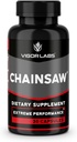 Chainsaw by Vigor Labs (30 capsules), soutient la fermeté, l'endurance et l'endurance, complément alimentaire pour stimuler le flux sanguin (Fabriqué aux États-Unis)