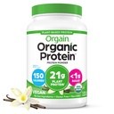 Orgain Organic Vegan Protein Powder, Vanilla Bean - 21g Pflanzenprotein, 6g Prebiotic Fiber, No Lactose Ingredients, No Added Sugar, Non-GMO, Für Shakes & Smoothies, 2.03 lb (Packaging May Vary)