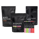 Recherche sportive Multi-arôme Hydrate Electrolytes Packets, Dutch Chocolate Aromatisé Whey Protéine Isolé Poudre et L-Glutamine non aromatisée