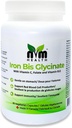 Supplément en fer doux pour adultes I bisglycinate de fer avec vitamine C, B12, acide folique I soutient la formation de globules rouges et stimule l'immunité - 90 capsules végétariennes, sans gluten