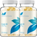 Quick Absorption CoQ10 400mg Capsules - Coenzyme Q10 400mg Potent Antioxidant for Heart Energy and Aging Support - High Stability CoQ10 Ubiquinone Capsules - Made in a cGMP US Lab (400 Servings)