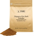 Ingrédients originaux purs Poudre d'écorce d'orme de slip (1 lb), pure et naturelle, végétalien, sans gluten