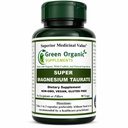 Magnesium Taurate, High Absorbable, 90, Non-GMO, Vegan, & Gluten Free, Made with Organic, Wild-Crafted, and Natural Ingredients (Single)