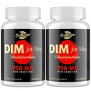 DIM für Männer 750MG – Hormon Balance, Estrogen Unterstützung für Männer, DIM-Ergänzung, Detox, Vitalität & Fitness-Performance–Chrysin & Schwarz Pfeffer Extrakt, 60 Kapseln (2 Flasche)