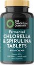Fermented Chlorella & Spirulina Tablets, Chlorophyll, Green Superfood, Algae Supplement, Heavy Metal Detox, Immune Support, Broken Cell Wall, 1350 Tablets, Non-GMO, Vegan