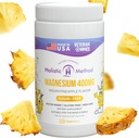 Gummies de citrate de magnésium - Sans sucre, végétalien et non-OGM pour mieux dormir et se détendre - Pas d'alcool sucré - Supplément de magnésium pour adultes, adolescents et enfants - Ananas - 240 Chews