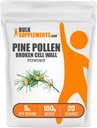 BulkSupplements.com Poudre de Pine Pollen - Mur de cellules brisées, Supplément de Pine Pollen, Supplément à base de plantes - Sans gluten, 5g par portion, 100g (3.5 oz) (paquet de 1)