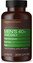 Amazon Elements Hommes 40+ Un jour Multivitamine, Vegan, 65 Comprimés, 2 mois d'approvisionnement (Emballage peut varier)