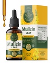 HERBAMAMA Mullein gouttes pour les poumons - Vegan Mullein Leaf Extract for Lungs Cleanse Support - Supplément respiratoire sans OGM, sans alcool et sans sucre, 28 jours d'approvisionnement