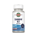 KAL supplément de vitamine liposomique K2 avec MK7 100 mcg - haute absorption, technologie liposomique - support des os avancé - végétalien, sans gluten, fait sans soja, 30 portions, 30 VegCaps