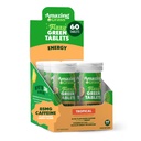 Erstaunliche Gras Fizzy Green Tablets Energie Tropical: Grüne Tee Koffein, Wasser Flavoring Tablet mit Antioxidantien, 60 Zähler