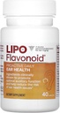 Supplément alimentaire quotidien proactif par lipo-flavonoïde, favorise le long terme et soutient la fonction auditive optimale et la santé cognitive, 40 capsules