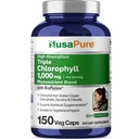NusaPure Haute Absorption Triple Chlorophylle 1000 mg 150 Caps Vég. Convient aux Végétariens et Végétariens, Non-OGM
