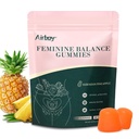 Airboy Équilibre Féminine Gommies - Gommies d'ananas pour femmes PH - Probiotiques vaginaux Gommy - Soutien immunitaire, Équilibre flore vaginal - 60 Gommies
