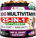 Hund Multivitamin Kaubar mit Glucosamin - Hunde Vitamine und Ergänzungen - Senior & Welpen Multivitamin für Hunde - Pet Joint Support Health - Immunität - Energie - Gut - Haut - 120 Chews
